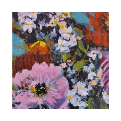 Kwiatowy album fotograficzny o wymiarach 20x20 cm.