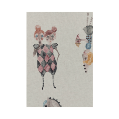 Kobiecy, niezwykle oryginalny notatnik, szkicownik z pastelowym nadrukiem