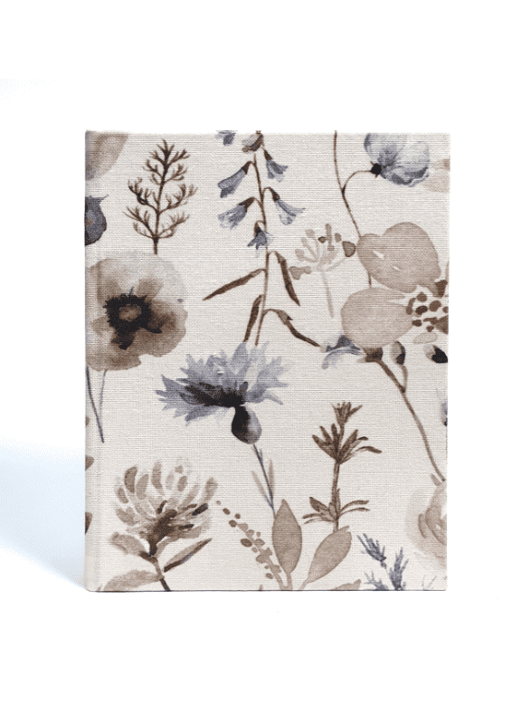 Pudełko z tkaniny w polne kwiaty do przechowywania zdjęć lub pamiątek