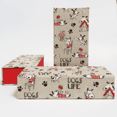 Ręcznie wykonany przybornik, idealny prezent dla wielbicieli psów